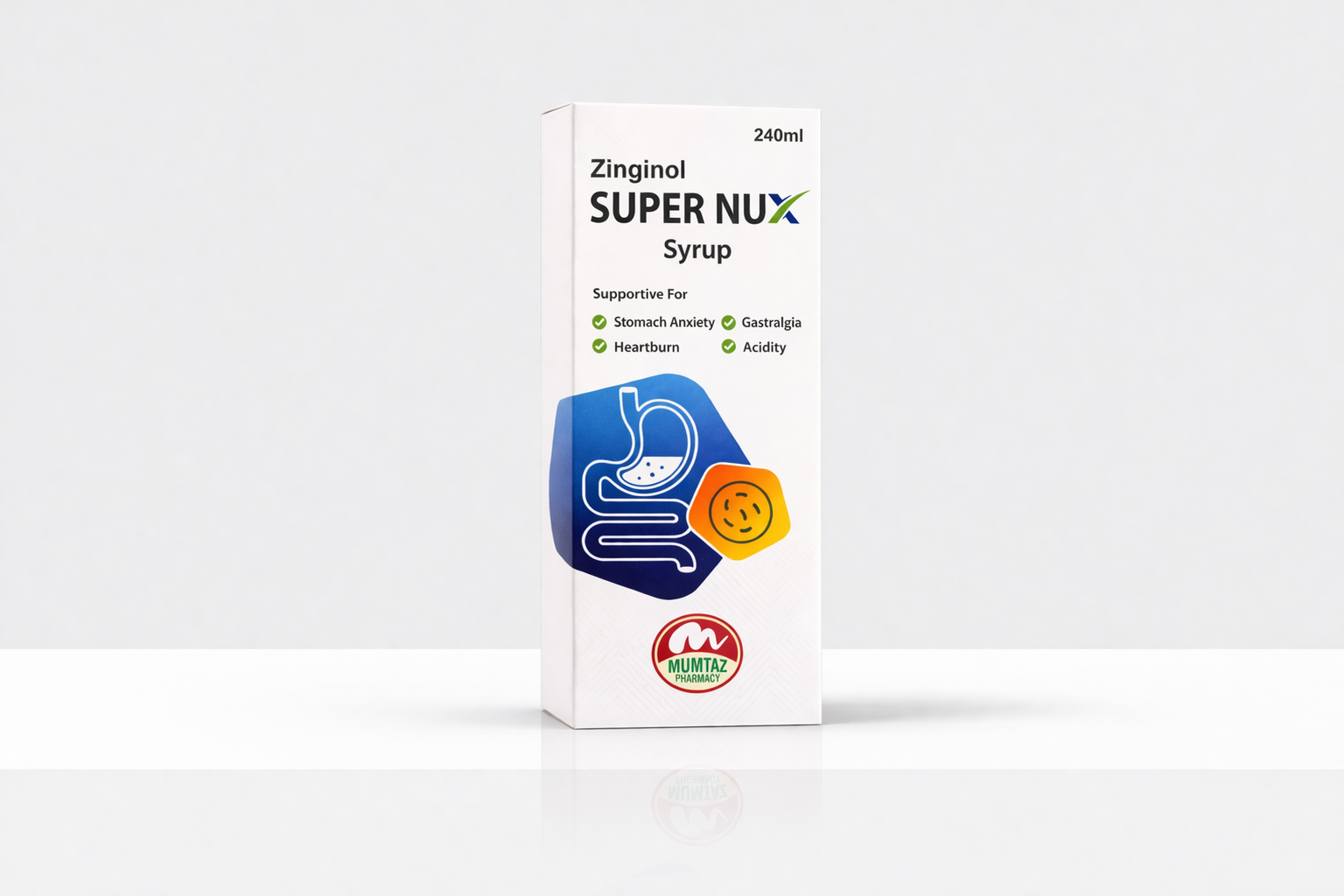 Zinginol Super Nux Syrup – Digestive & Heartburn Support